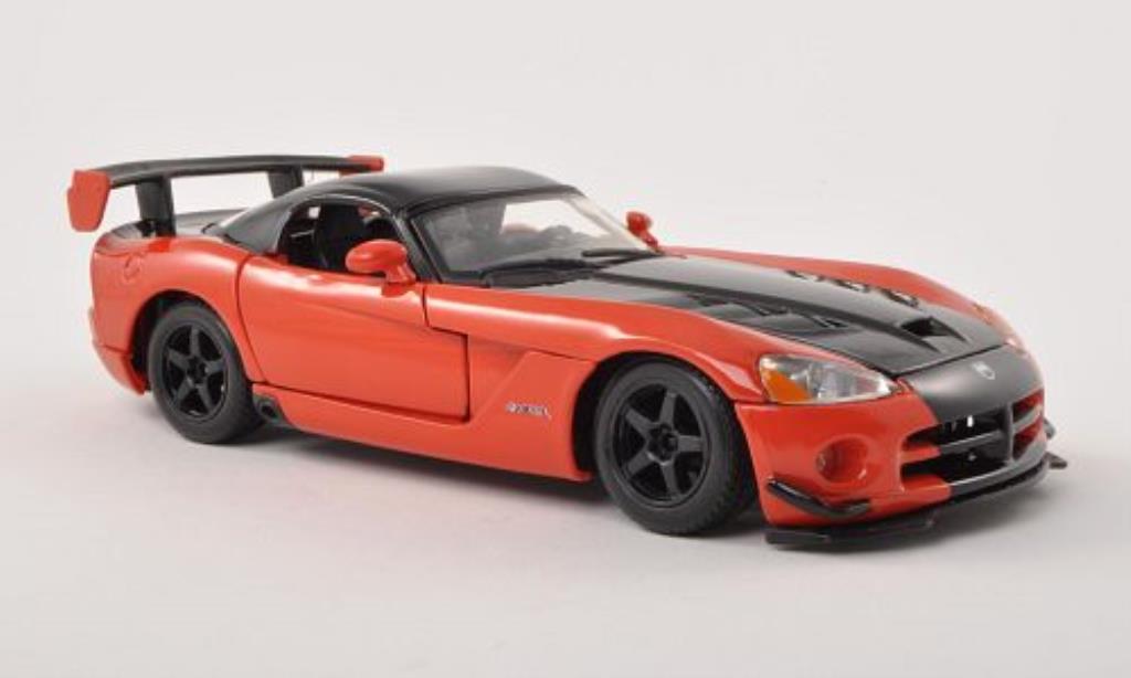 Dodge Viper 1/24 Burago SRT10 ACR oranje/zwart modelauto