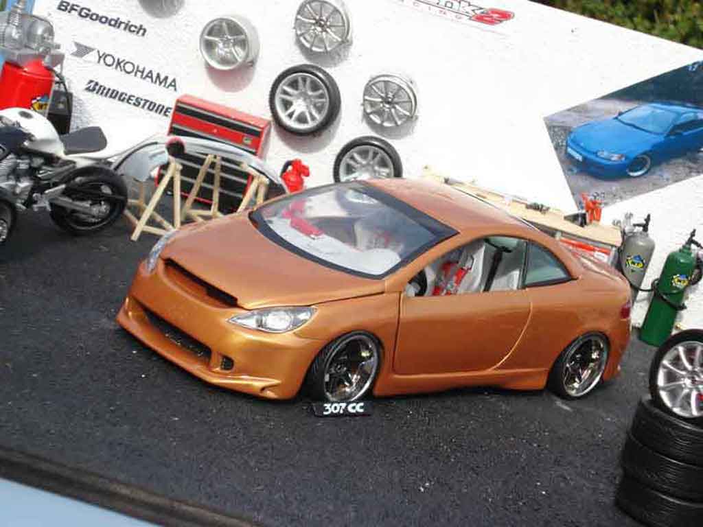 Peugeot 307 CC oranje 1/18 Solido