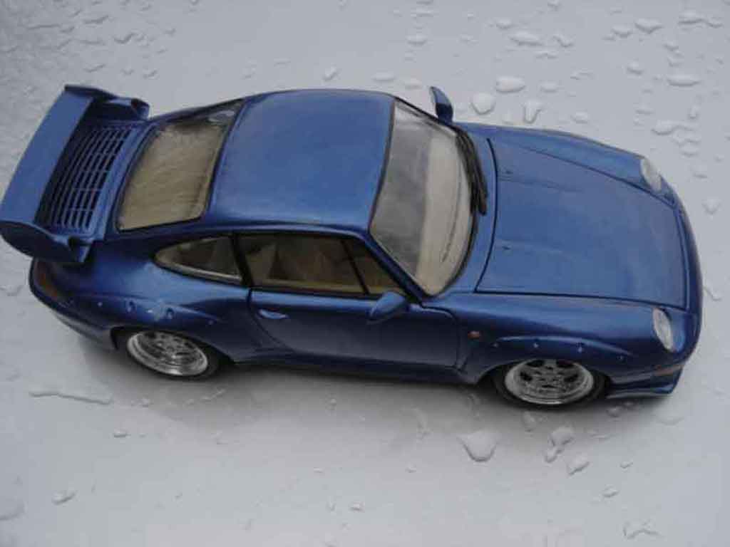 Porsche 911 GT2 lagon blauw 1/18 Ut Models