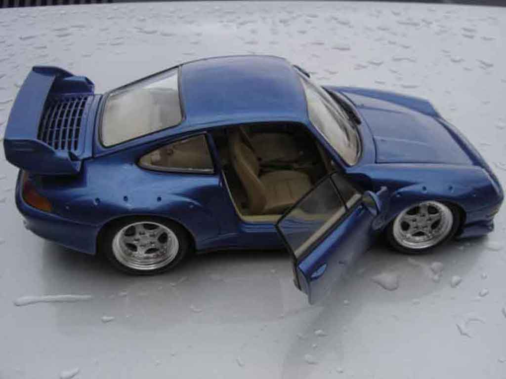 Porsche 911 GT2 lagon blauw 1/18 Ut Models