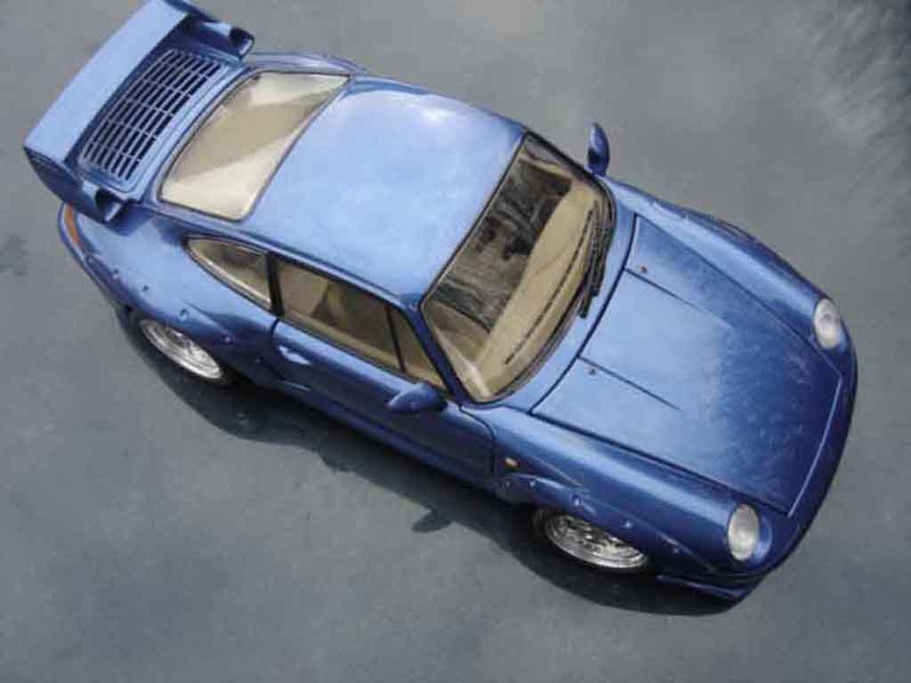 Porsche 911 GT2 lagon blauw 1/18 Ut Models