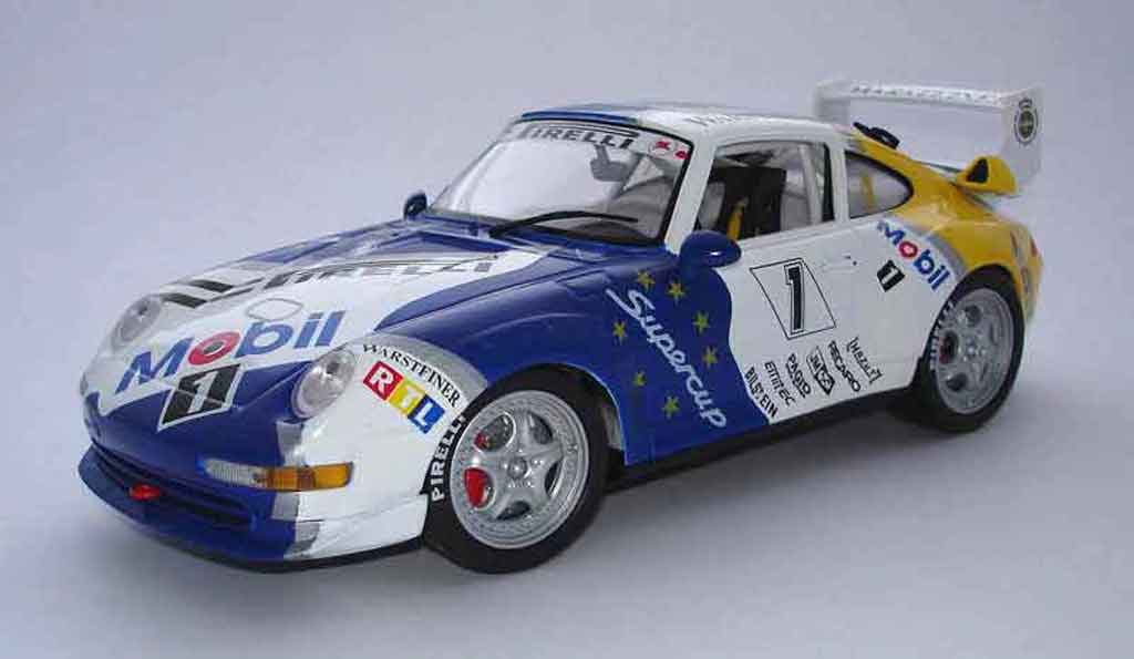 Porsche 993 GT2 1/18 Anson GT2 mobil 1 96 #1 modelauto