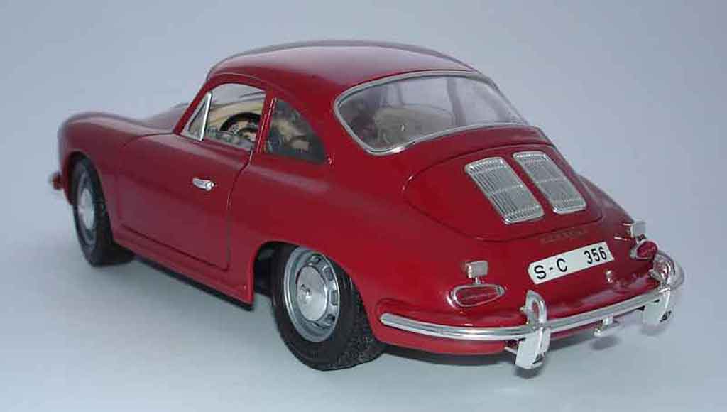 Porsche 356 B B B coupe rood 1/18 Burago
