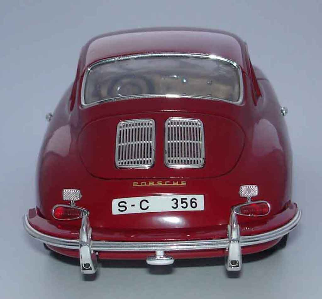 Porsche 356 B B B coupe rood 1/18 Burago