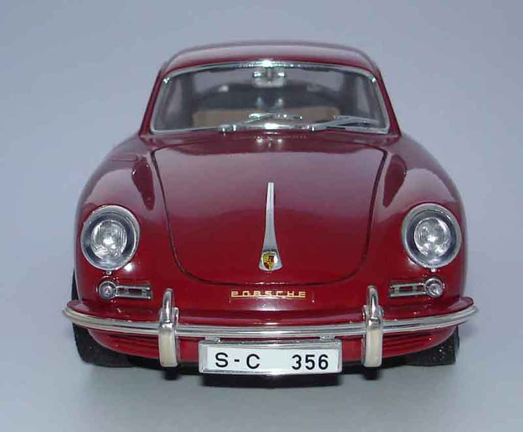 Porsche 356 B B B coupe rood 1/18 Burago