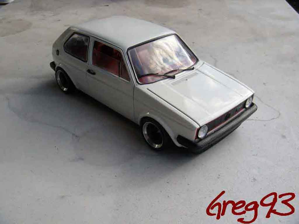 Volkswagen Golf GTI jantes ATS tuning wit 1/18 Solido