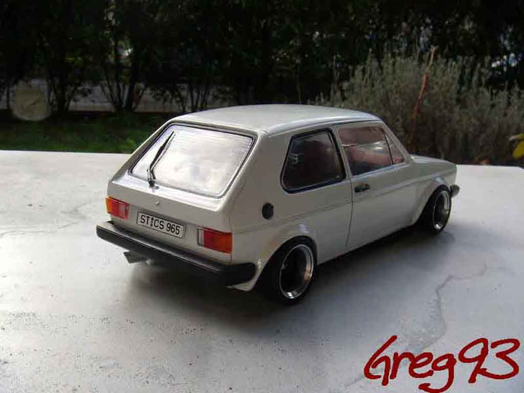 Volkswagen Golf GTI jantes ATS tuning wit 1/18 Solido
