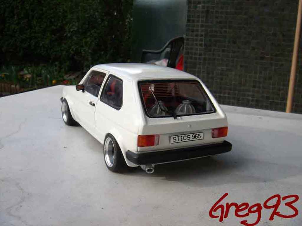 Volkswagen Golf GTI jantes ATS tuning wit 1/18 Solido