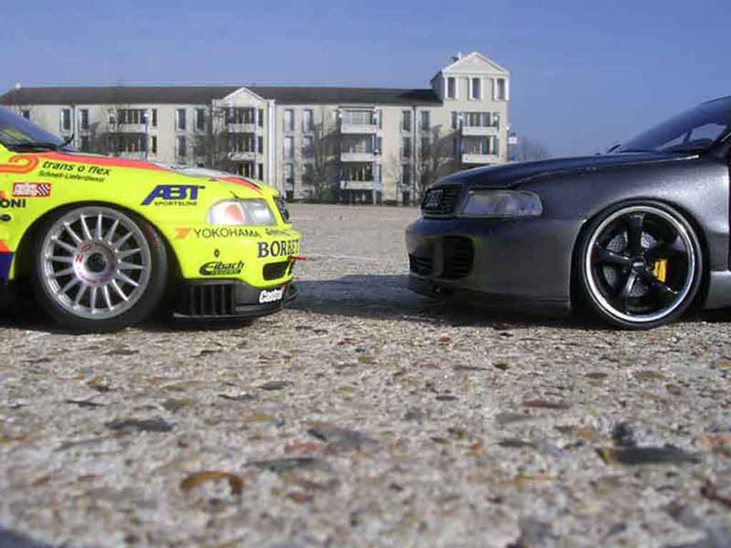 Audi A4 berline rs turbo techart grijs anthracite 1/18 Ut Models
