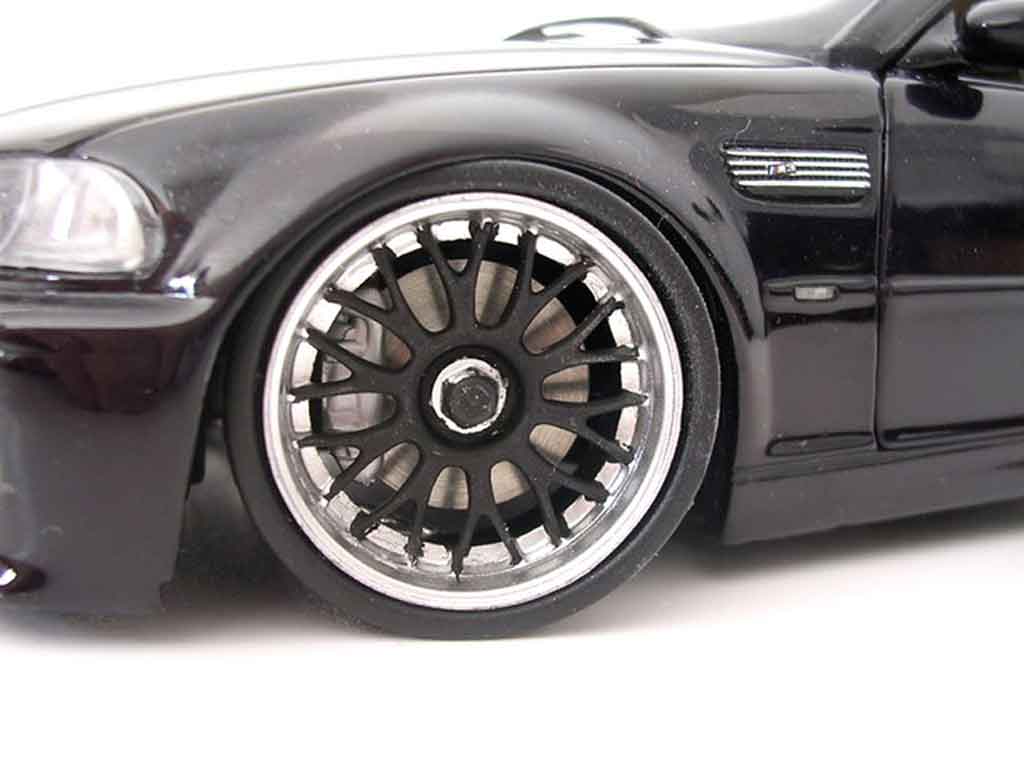 Bmw M3 Cabriolet E46 zwart jantes bbs 1/18 Kyosho