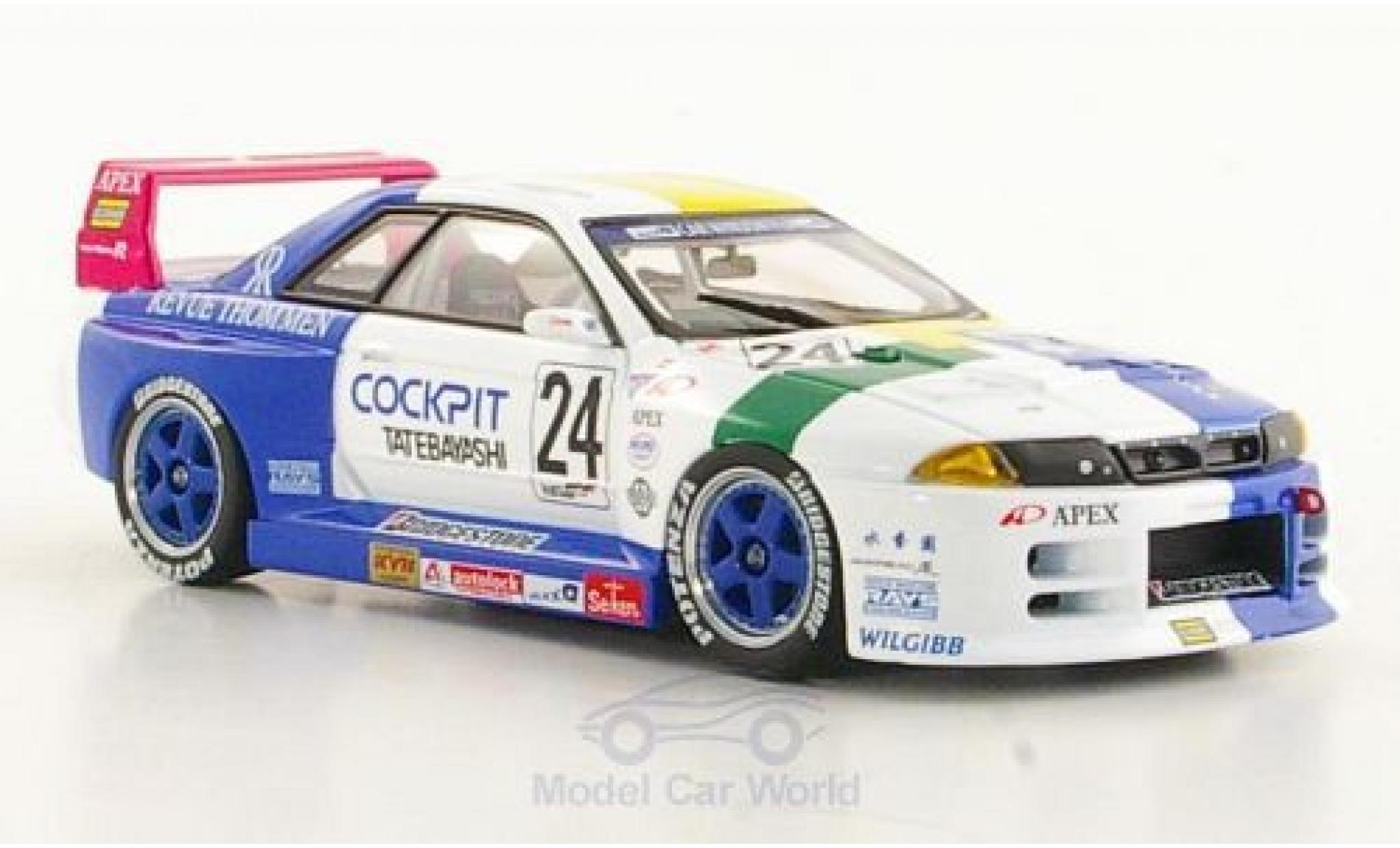 Nissan Skyline 1/43 Ebbro GT-R (R32) No.24 Cockpit Tatebayashi JGTC 1994 S.Sodeyama/S.Yamaji modelauto