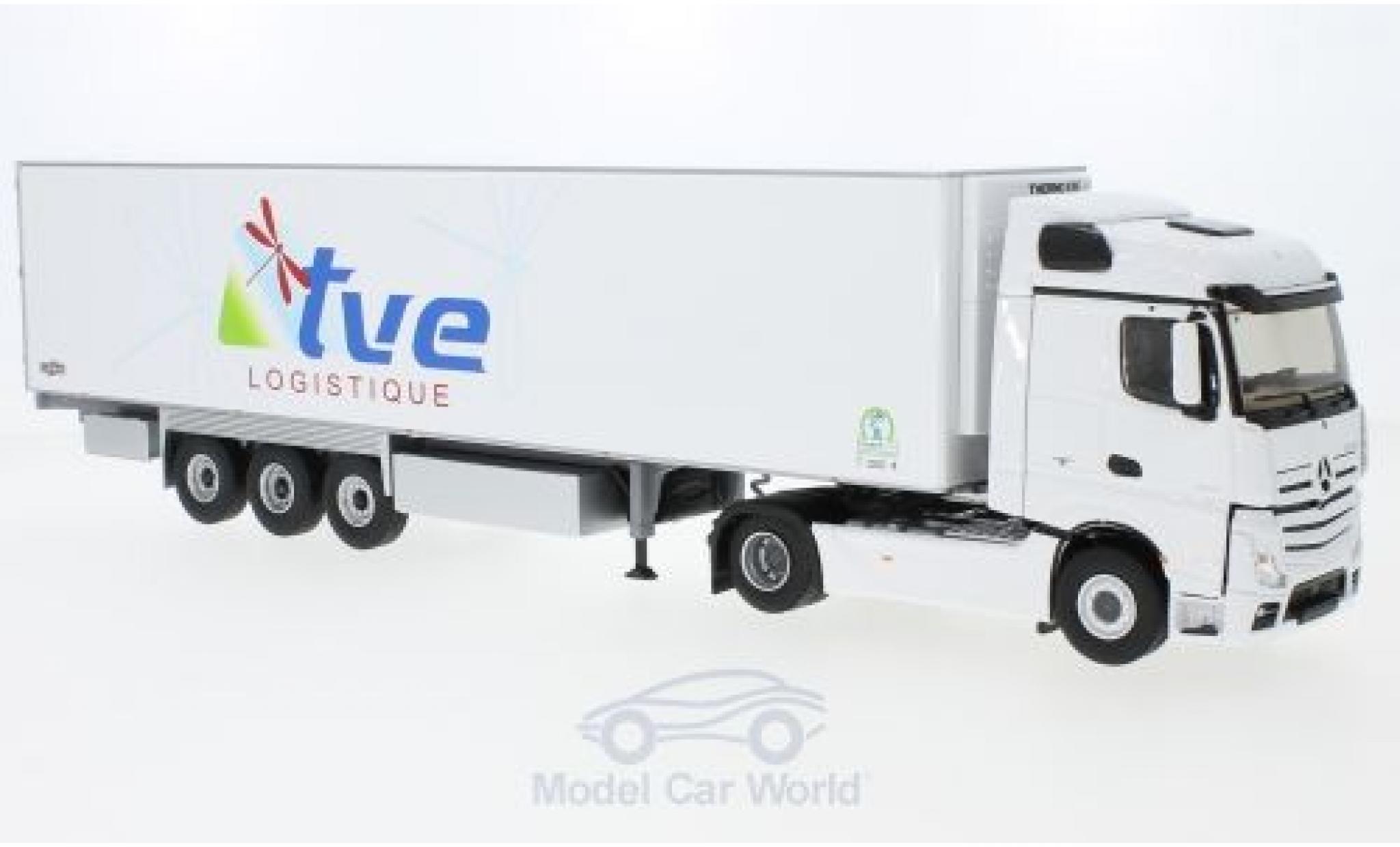 Mercedes Actros 1/43 Eligor 2 Semi wit TVE Logistik modelauto