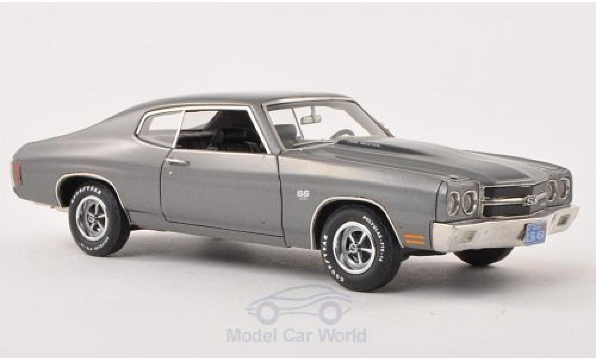Chevrolet Chevelle 1970 1/43 Ertl SS 454 metallic grijs/matt-zwart 1970 modelauto