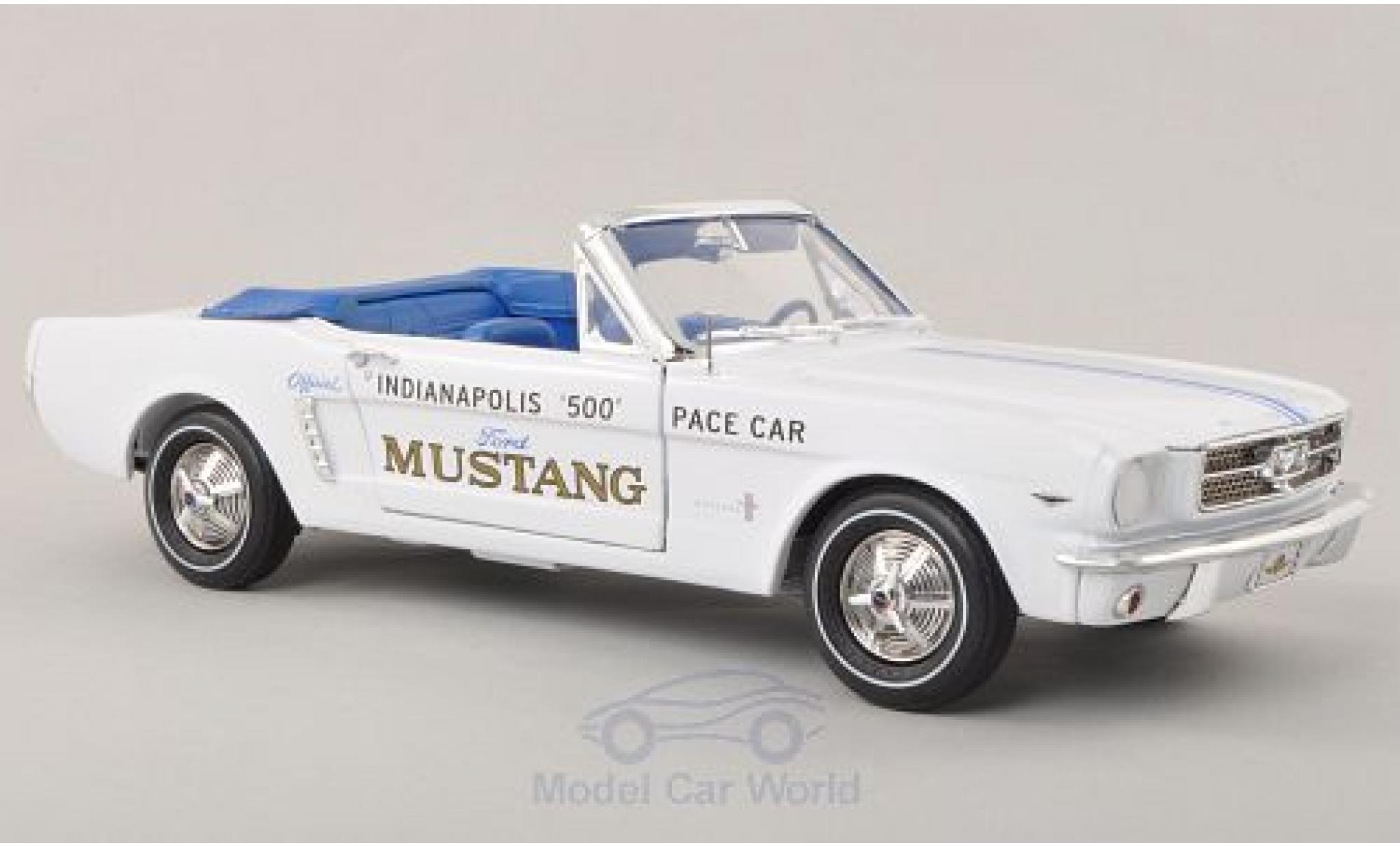 Ford Mustang 1/18 Ertl Cabriolet Indy 500 Indianapolis 1964 Pace Car modelauto