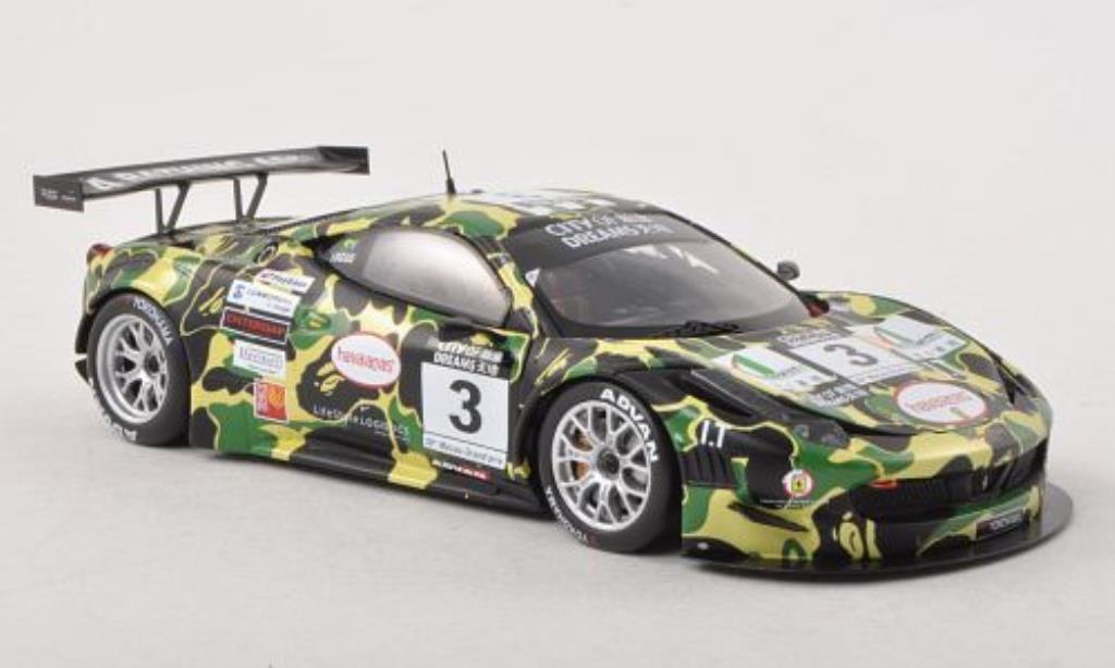 Ferrari 458 Italia 1/43 Fujimi Italia GT3 No.3 Auto Italia/AF Corse Macau GT Cup 2012 modelauto