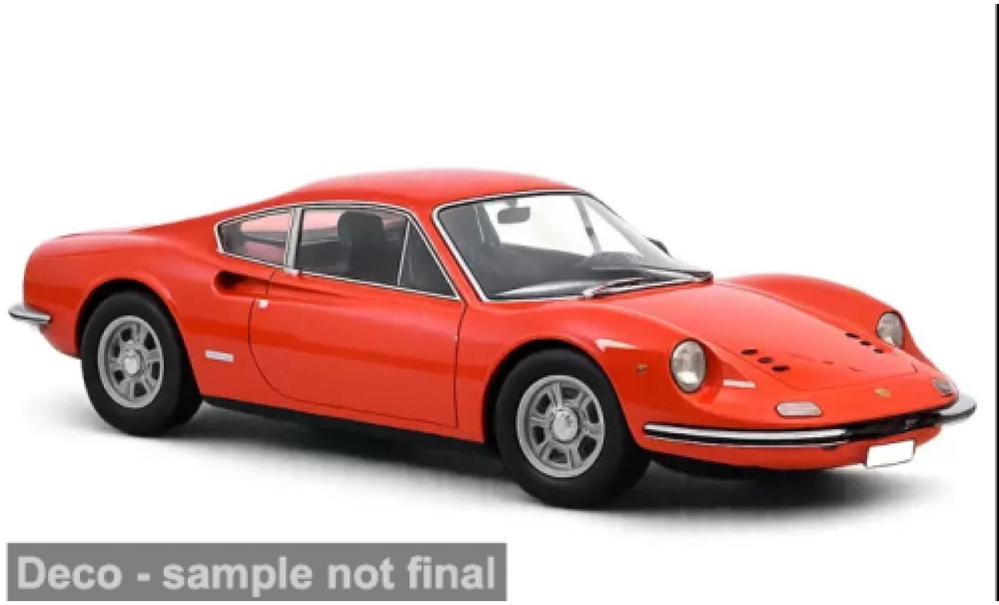 Ferrari Dino 1/18 Norev 246 GT rood 1968 1:18 modelauto