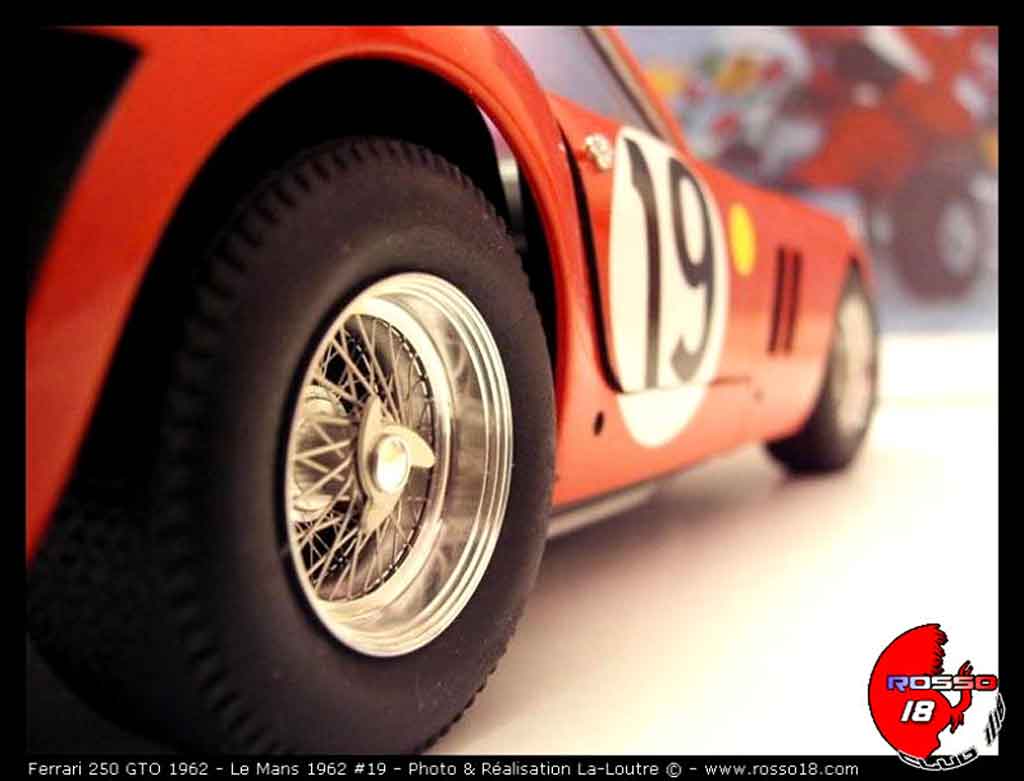Ferrari 250 GTO 1962 le mans #19 1/18 Burago