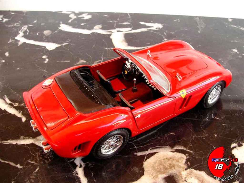 Ferrari 250 TR cabriolet rood 1/18 Burago