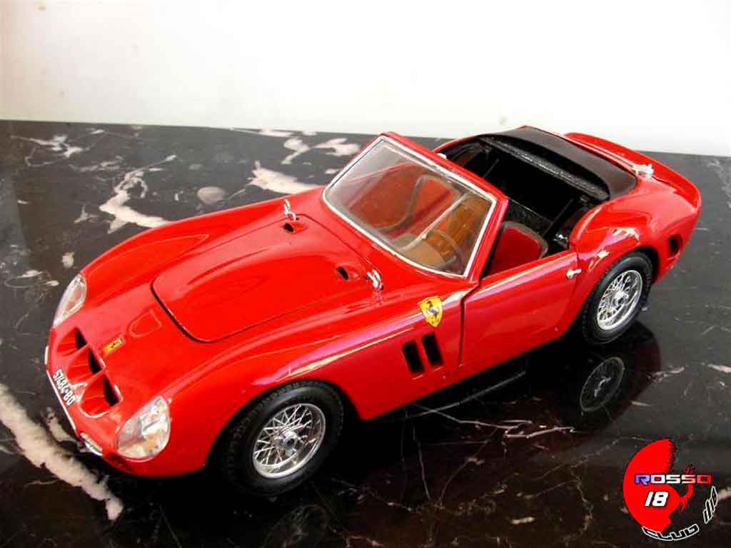 Ferrari 250 TR cabriolet rood 1/18 Burago