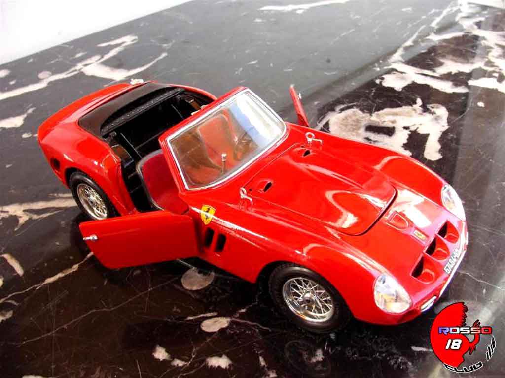 Ferrari 250 TR cabriolet rood 1/18 Burago