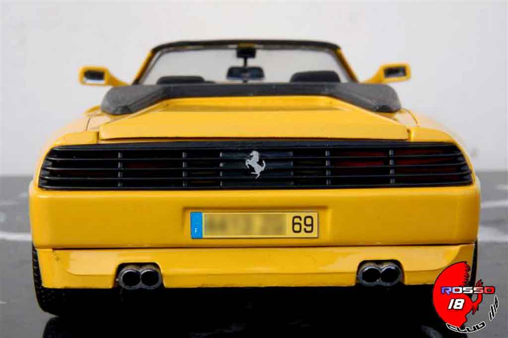 Ferrari 348 Spider geel 1/18 Mira