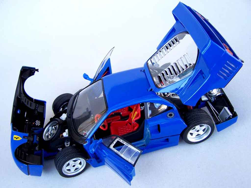 Ferrari F40 Coupe stradale blauw rfr sport 1/18 Burago