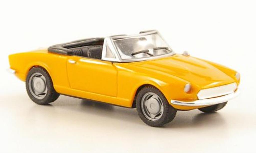 Fiat 124 Spider 1/87 Herpa Spider oranje modelauto