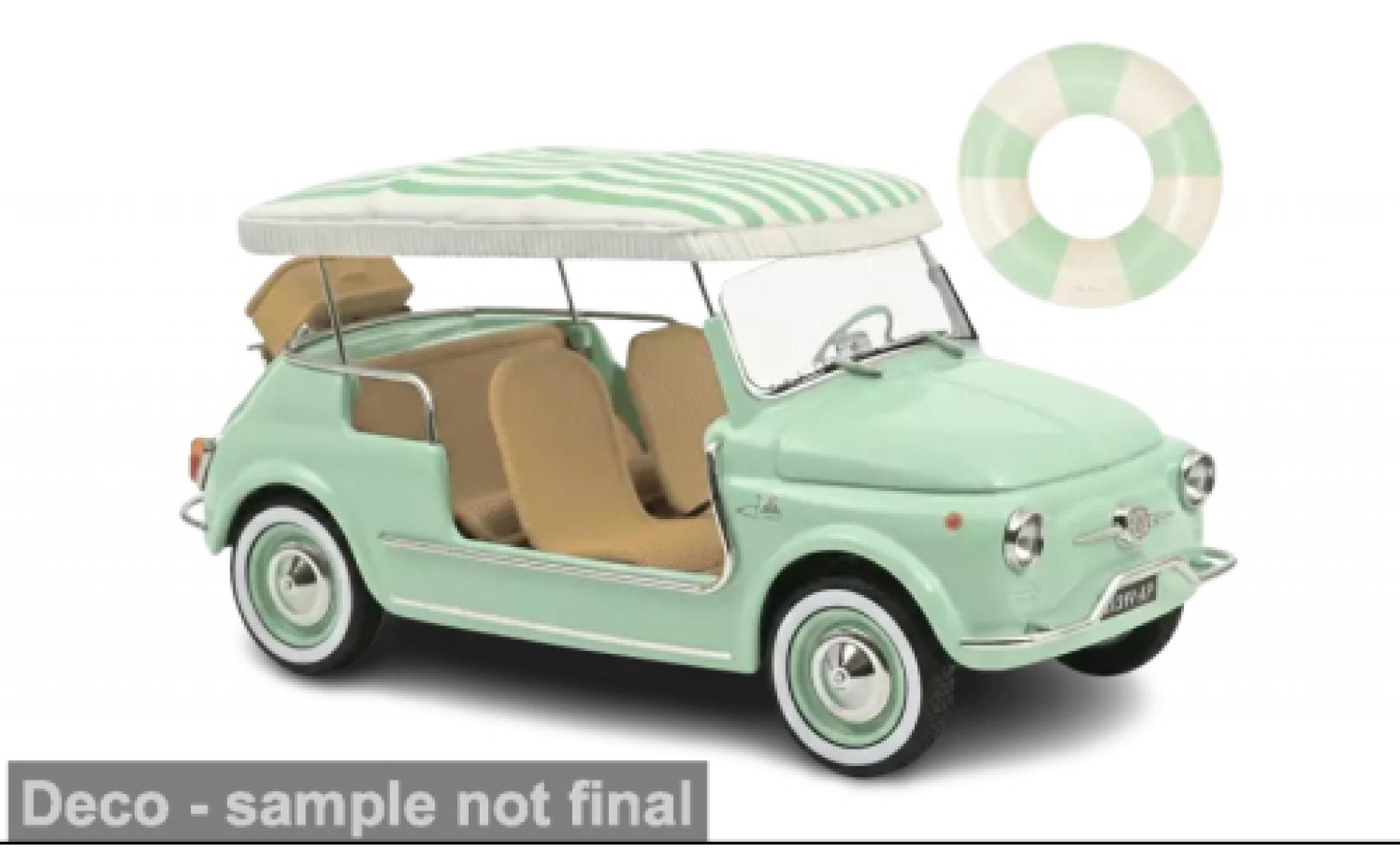 Fiat 500 1/18 Norev Jolly groen 1965 1:18 modelauto