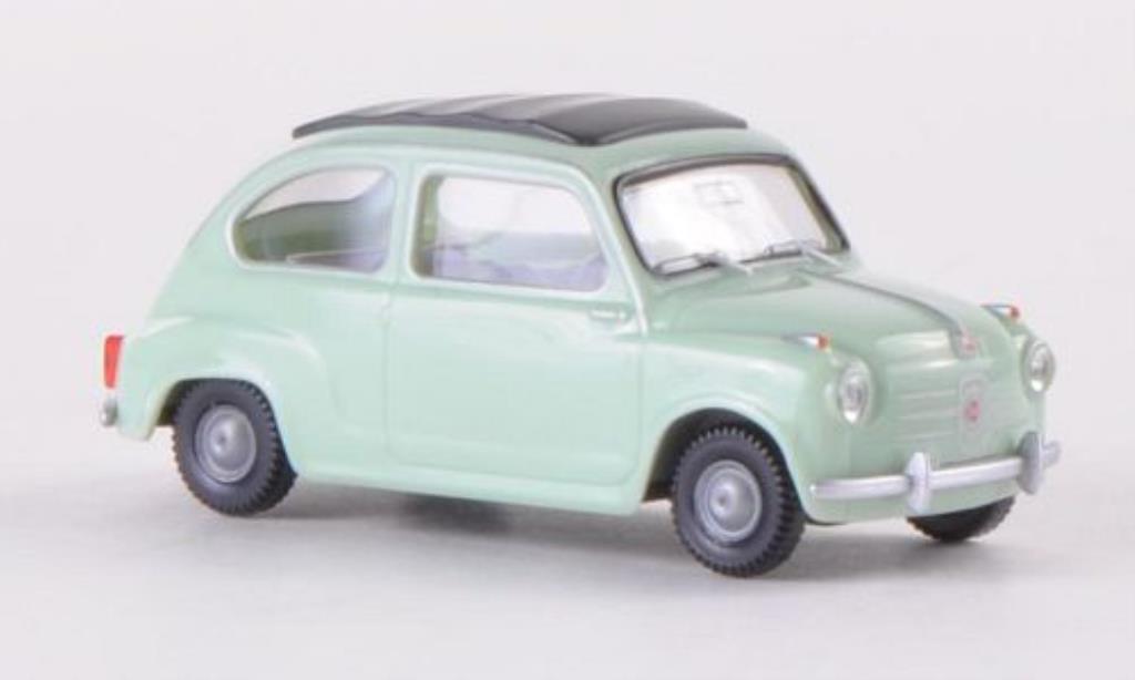 Fiat 600 1/87 Wiking grun modelauto