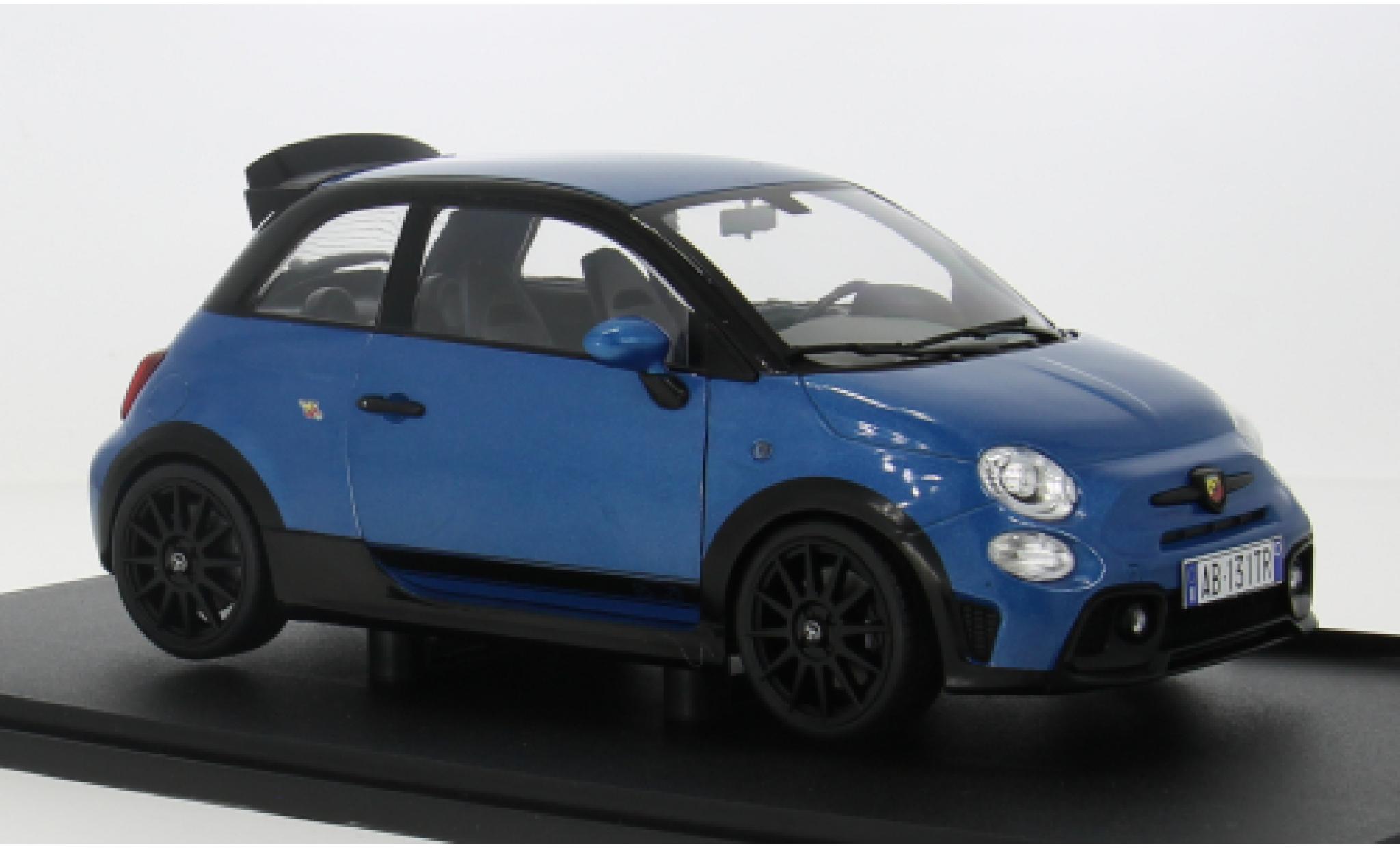 Fiat 695 1/18 Solido Abarth blauw 1:18 modelauto