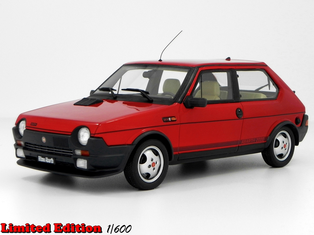 Fiat Ritmo 125 TC 1/18 Laudoracing Models 125 TC Abarth LM089 rood modelauto