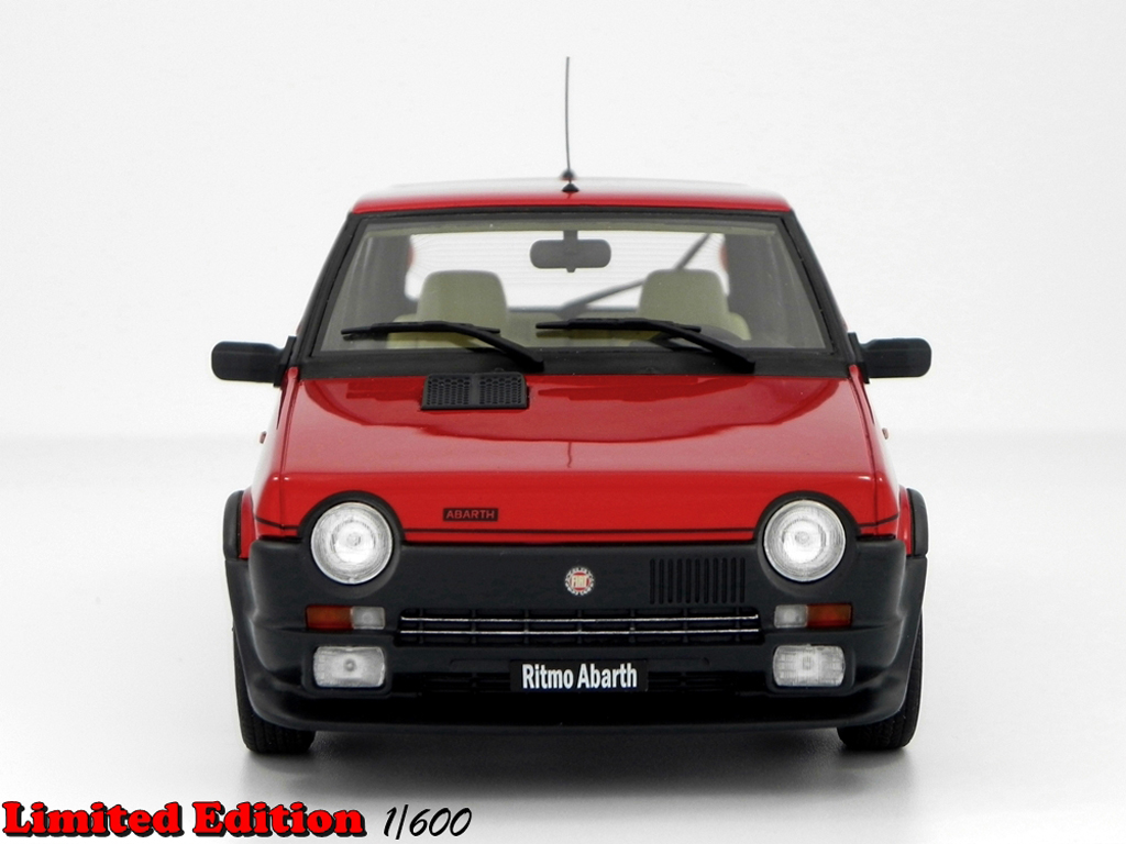 Fiat Ritmo Abarth LM089 rood 1/18 Laudoracing Models