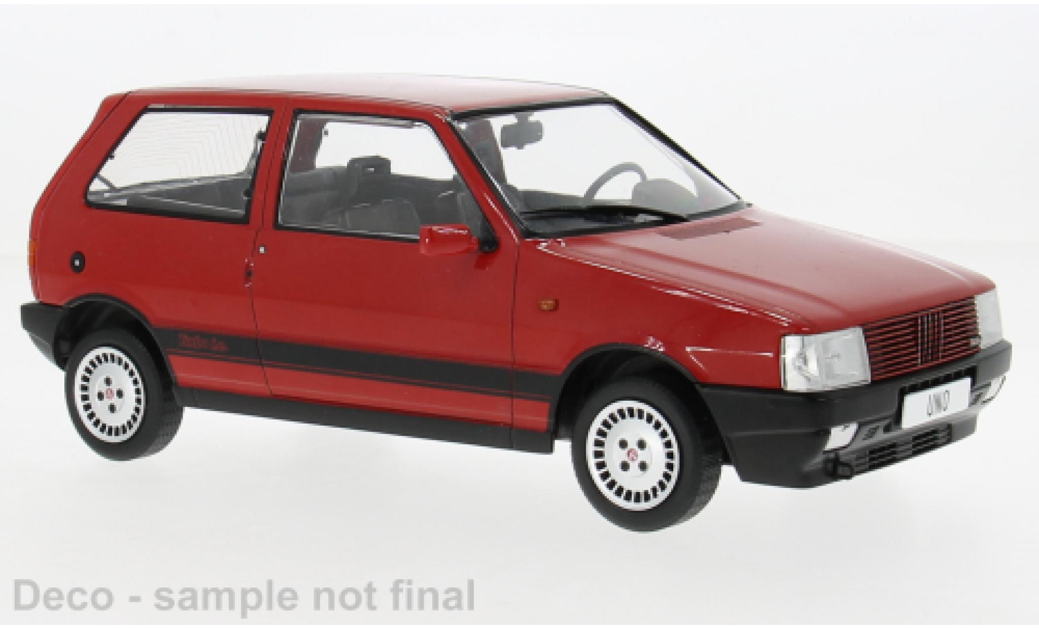 Fiat Uno 1/18 MCG Turbo ie rood 1984 1:18 modelauto