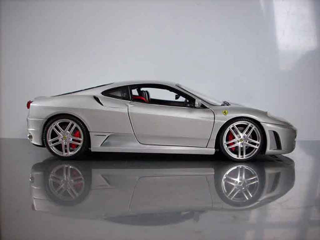 Ferrari F430 Coupe grijs 1/18 Hot Wheels
