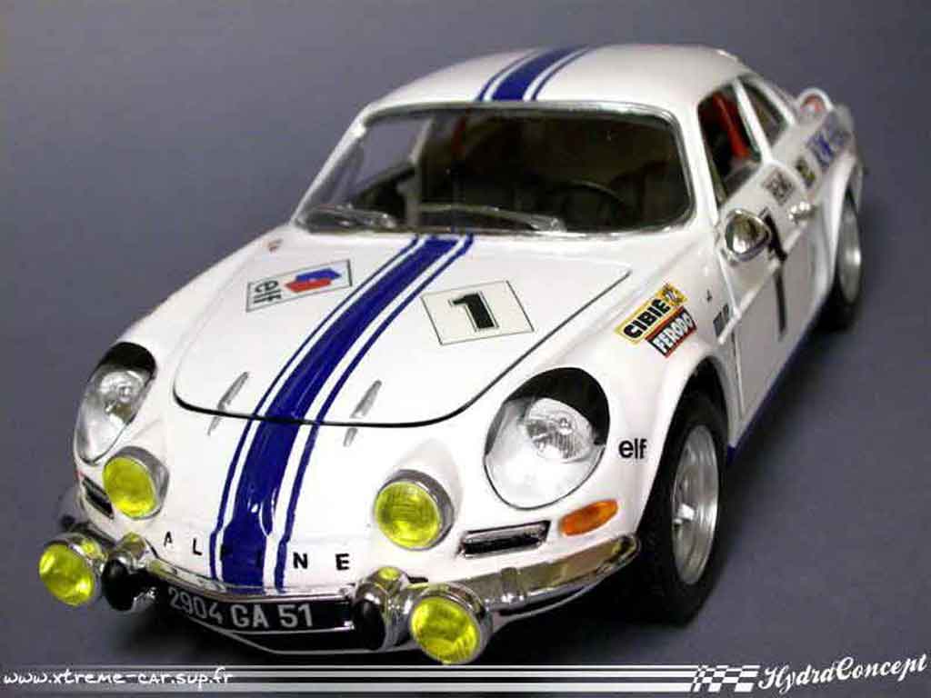 Alpine A110 1/18 Burago monte carlo historique 2007 modelauto