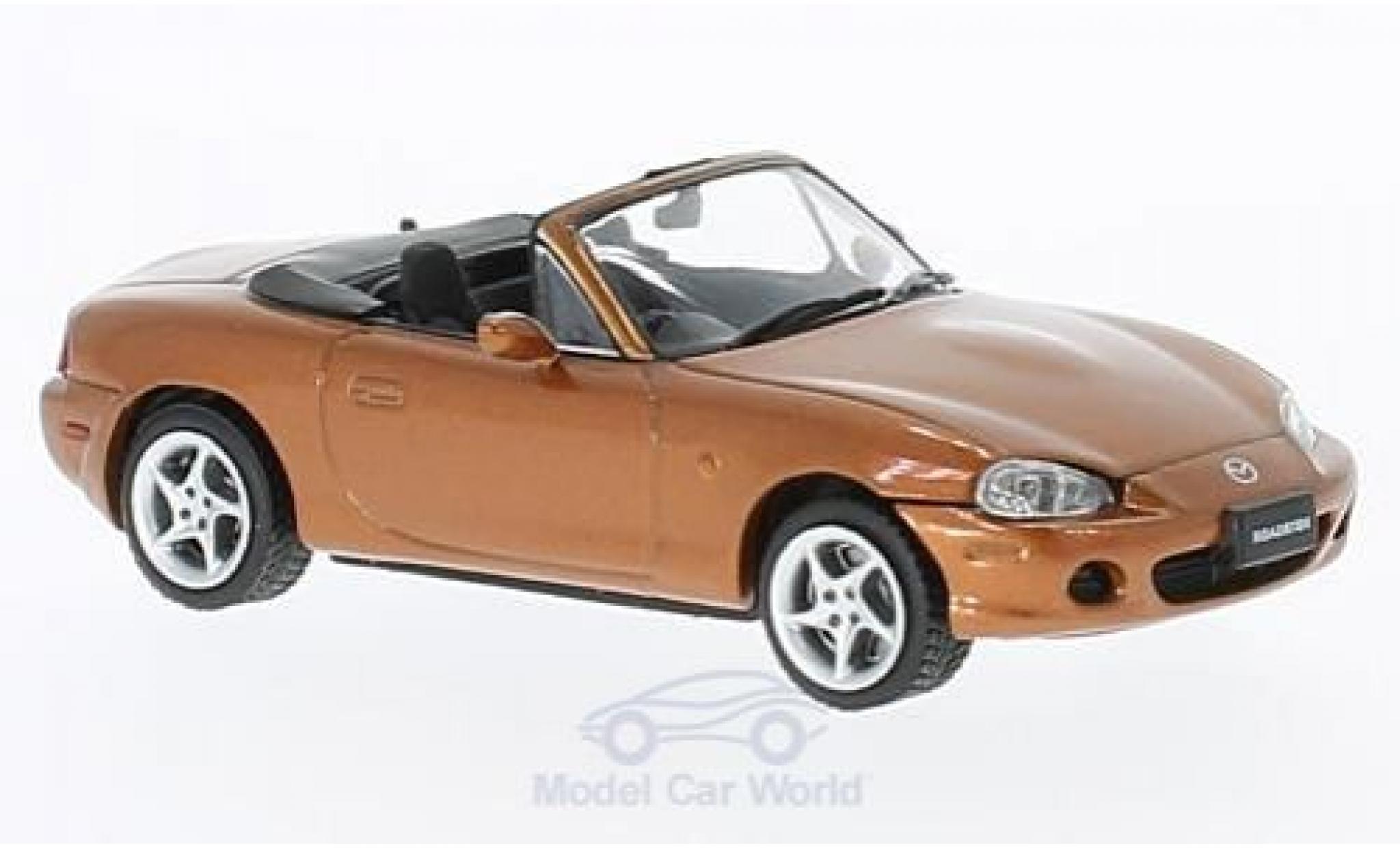 Mazda MX 1/43 First 43 Models -5 Roadster metallic oranje RHD 2001 modelauto