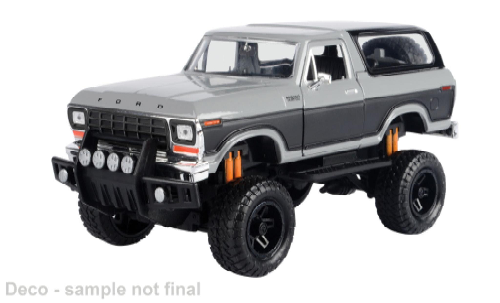 Ford Bronco 1/24 Motormax grijs/grijs 1978 1:24 modelauto