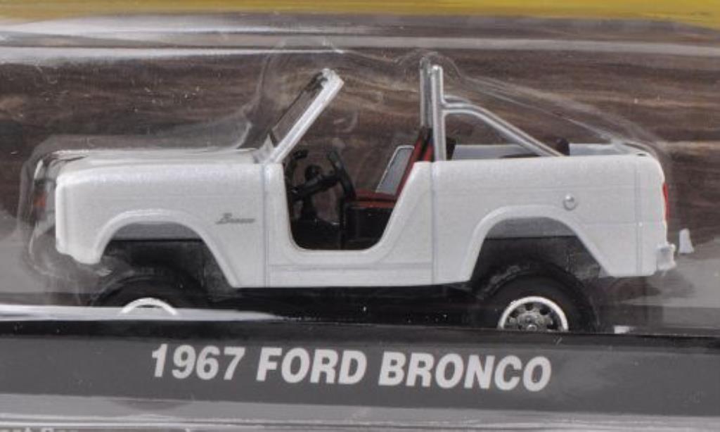 Ford Bronco 1/64 Greenlight wit 1967 modelauto