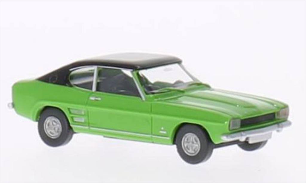 Ford Capri 1/87 Wiking MK I grun/zwart modelauto