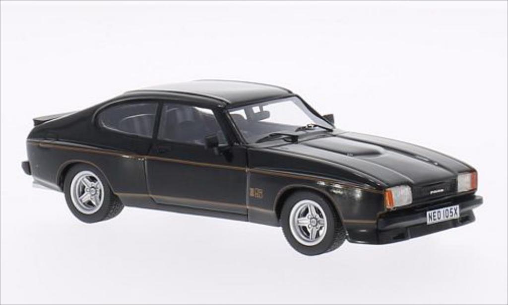 Ford Capri 1/43 Neo MKII 3.0S X-Pack zwart 1976 modelauto