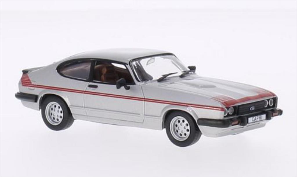 Ford Capri 1/43 WhiteBox MkIII GT4 grijs/Dekor RHD 1980 modelauto