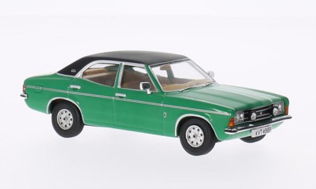 Ford Cortina 1/43 Vanguards Mk3 2000E grun/zwart modelauto