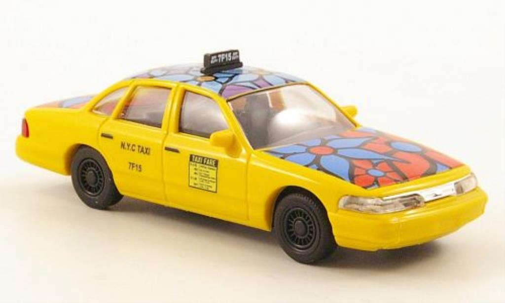 Ford Crown 1/87 Busch Victoria Blue Flower modelauto
