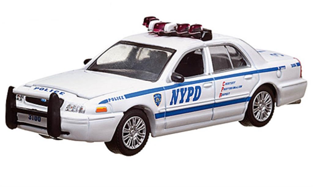 Ford Crown 1/64 Greenlight Victoria Politie Interceptor NYPD Politie (USA) 2008 modelauto