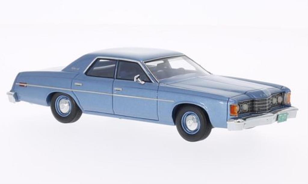 Ford Custom 1/43 Matrix blauw 1974 modelauto