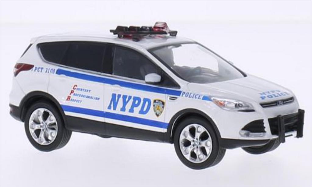 Ford Escape 1/43 Greenlight (Kuga II) wit NYPD - New York Politie 2014 modelauto