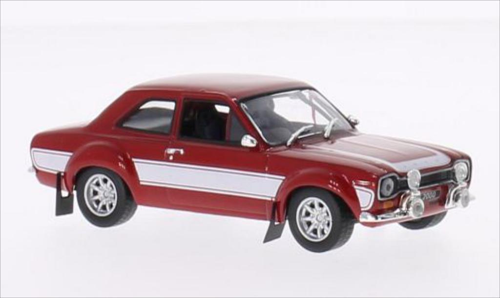 Ford Escort 1/43 Greenlight I 2000 rood/wit 1974 modelauto