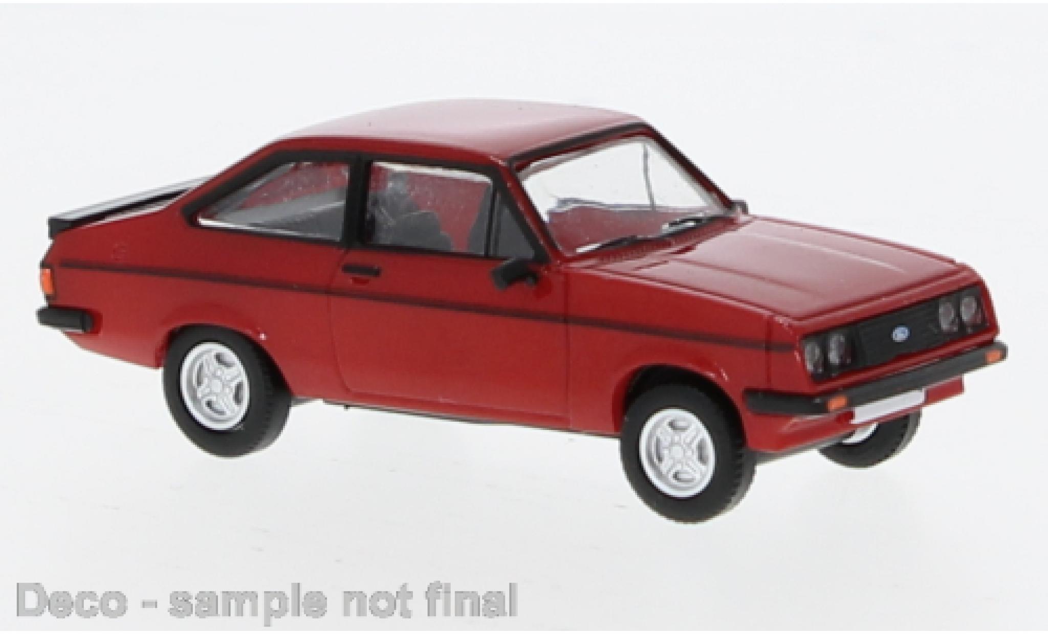 Ford Escort 1/87 PCX87 MK II R rood 1:87 modelauto