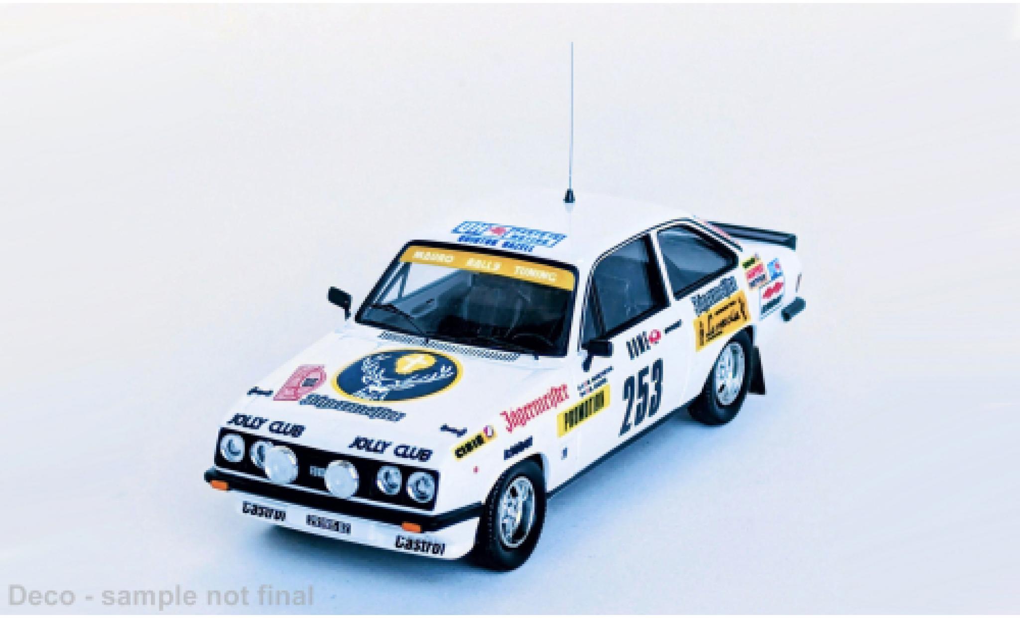 Ford Escort 1/43 Trofeu MK II RS 2000 Rally Monte Carlo 1980 #253 M.Marchesini/G.Caorsi 1:43 modelauto