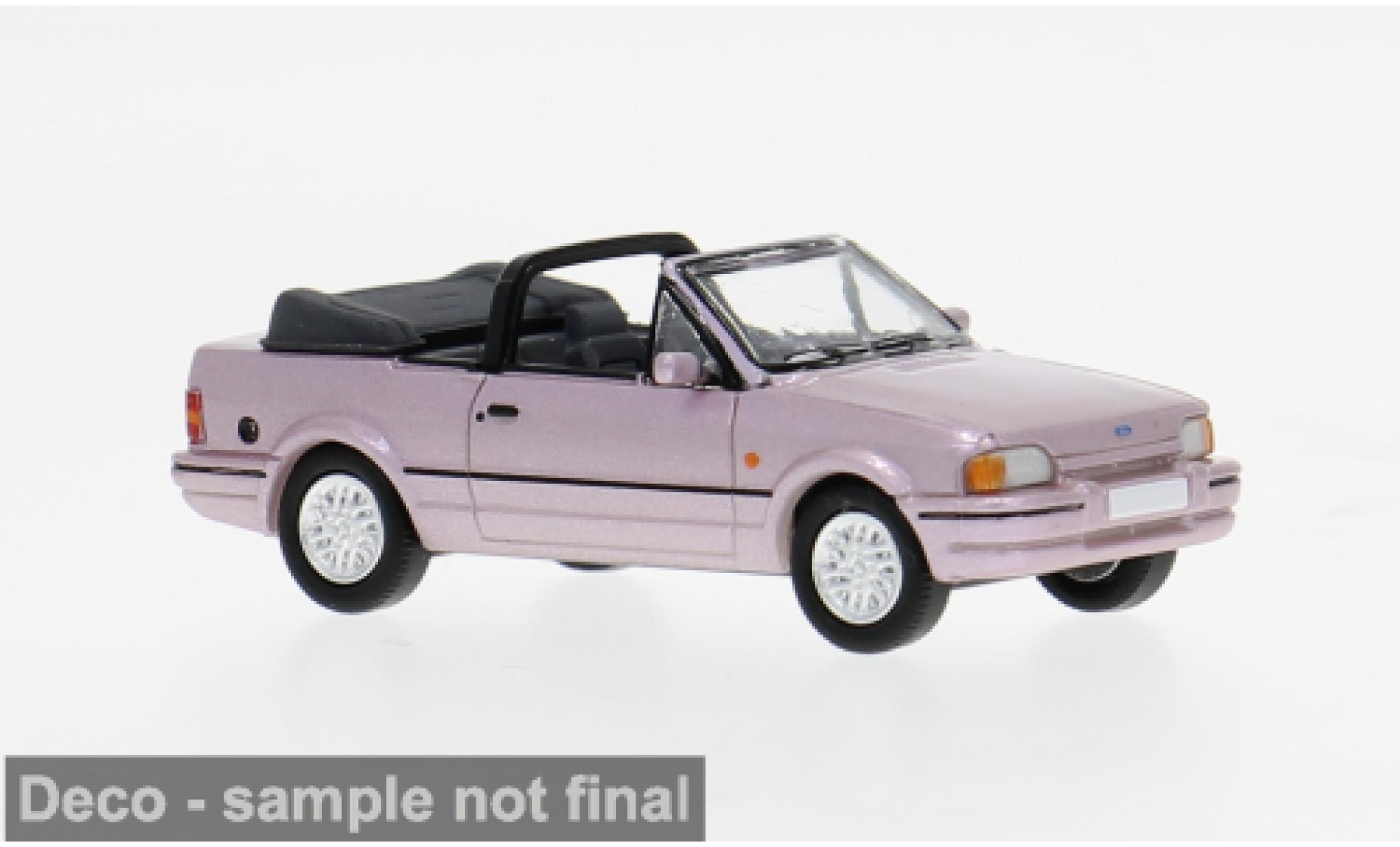 Ford Escort 1/87 PCX87 MK IV Cabriolet paars 1986 1:87 modelauto
